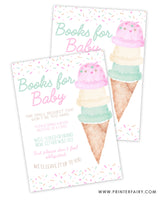 Ice Cream Baby Shower Books for Baby